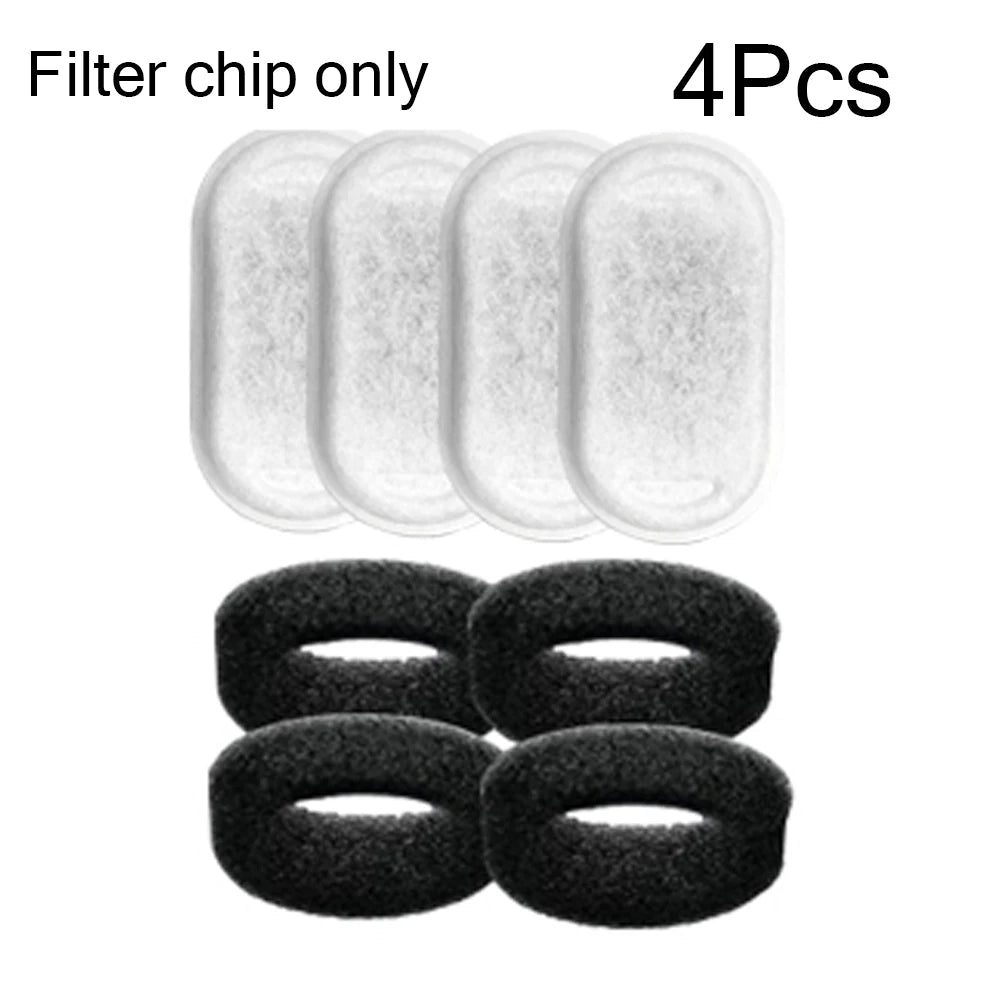 Replacement Filters for Cat Water Fountain Stainless Steel Dispenser Feeders Pet Water Fountain Activated Carbon Replaced Filter