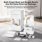 ROJECO Automatic Cat Feeder Pet Smart Wifi Cat Food Kibble Dispenser Remote Control Auto Feeder for Cat Dog Dry Food Accessories