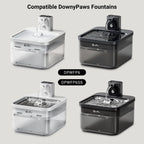 Downypaws Activated Carbon Filter Cartridge Replacement for Cat Drinking Fountain WFP6, 6/12 Pcs Pack