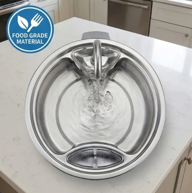 The SippyCat™ - 2.2L Stainless Fountain