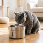 The SippyCat™ - 2L Stainless Fountain 2.0