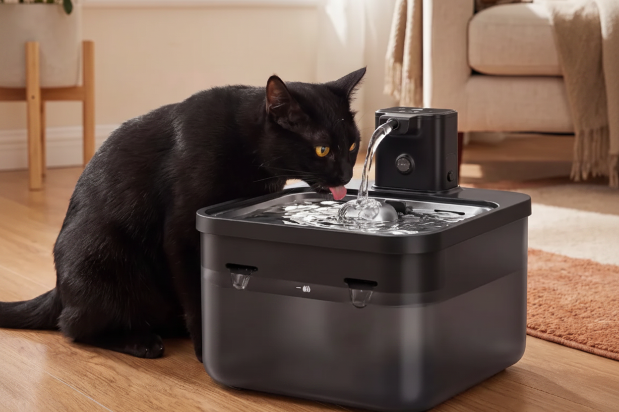 SippyCat™ Wireless Motion Fountain